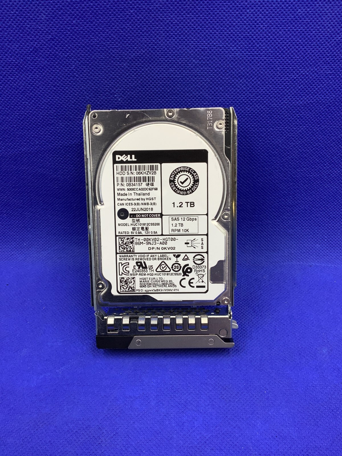 00KV02 Dell 1.2TB HGST HUC101812CSS200 2.5