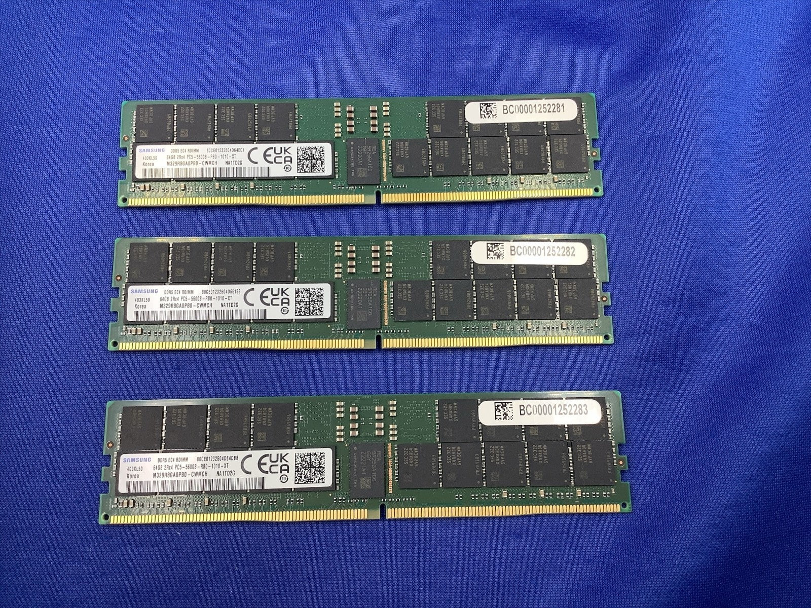 M329R8GA0PB0-CWM  SAMSUNG 64GB (1X64GB) 2RX4 PC5-5600B RDIMM MEMORY