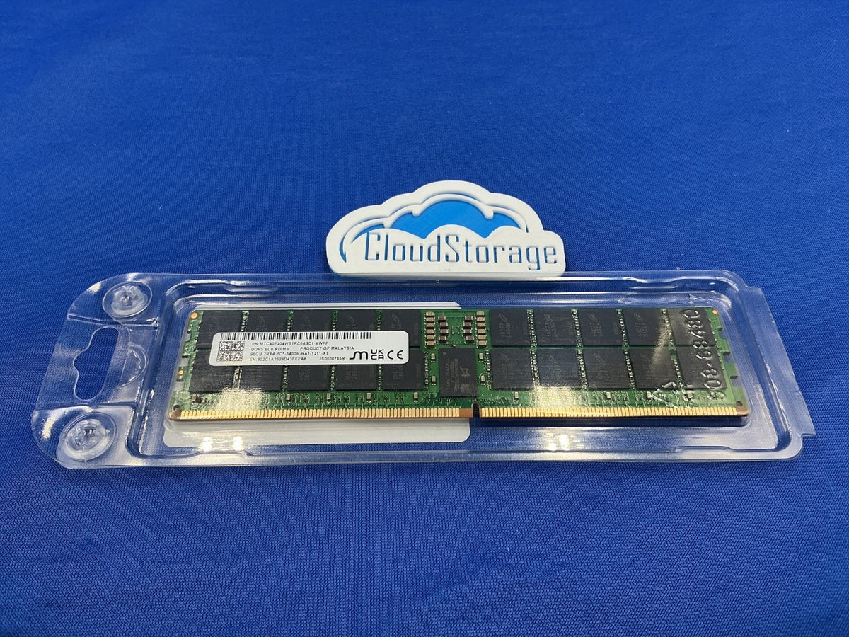 MTC40F204WS1RC64BC1 MICRON 96G (1X96GB) 2RX4 PC5-6400B RDIMM MEMORY