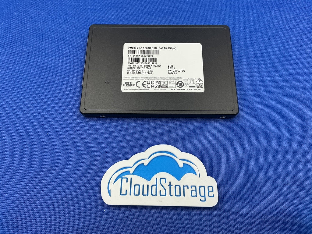 Samsung PM893 7.68TB SATA 6Gb/s SSD MZ-7L37T6A MZ7L37T6HBLA-00AK1