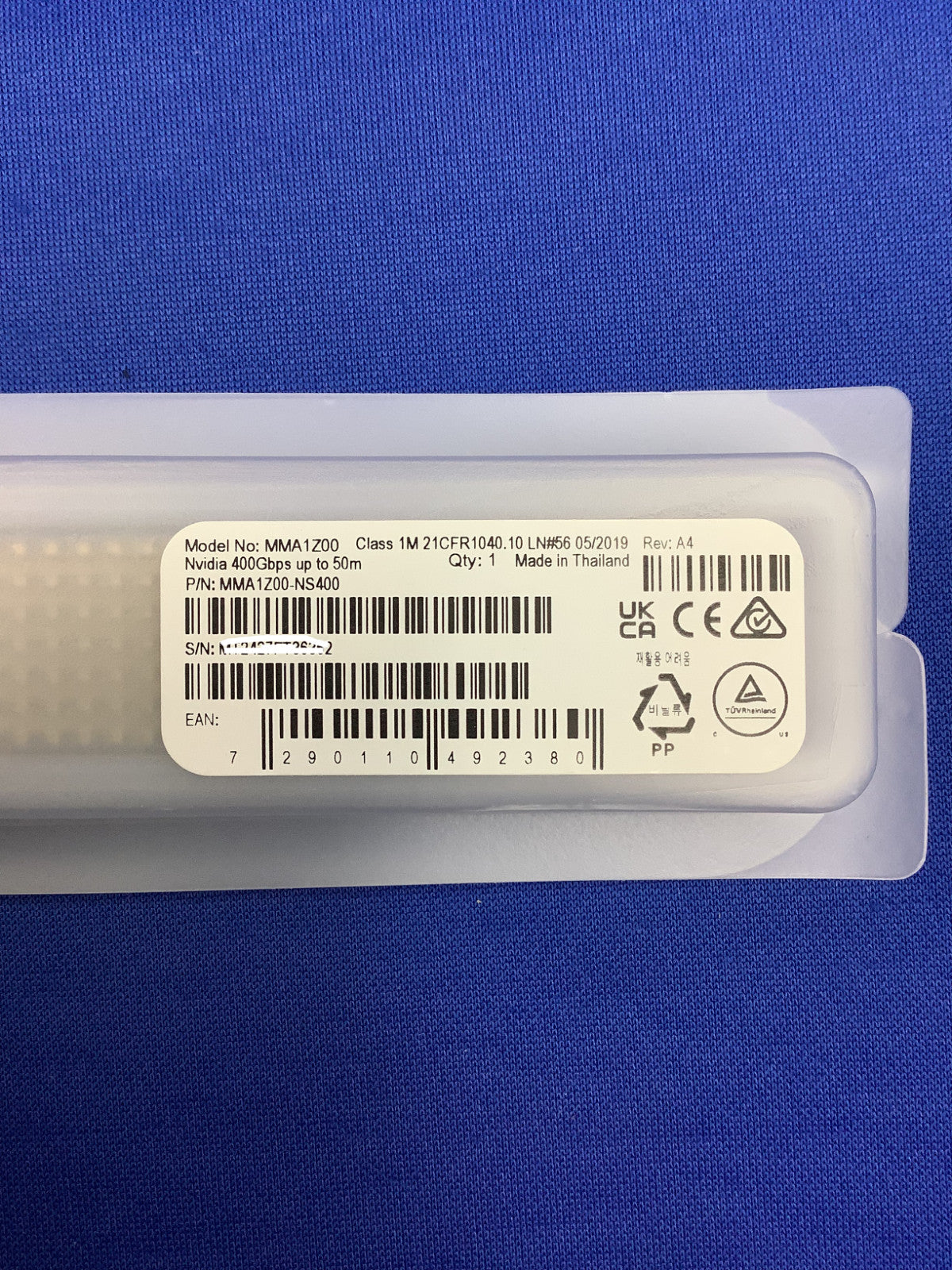 MMA1Z00-NS400 NVIDIA 400Gb/s, Single-port, QSFP112 Multimode SR4 Transceivers