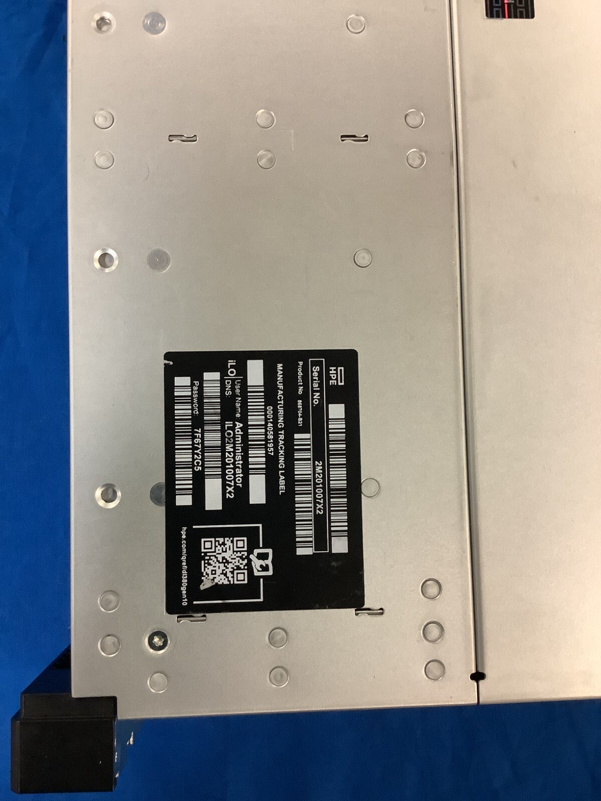 HP 868704-B21 ProLiant DL380 G10 24SFF Server Chassis 800W PSU MB#P11782-001
