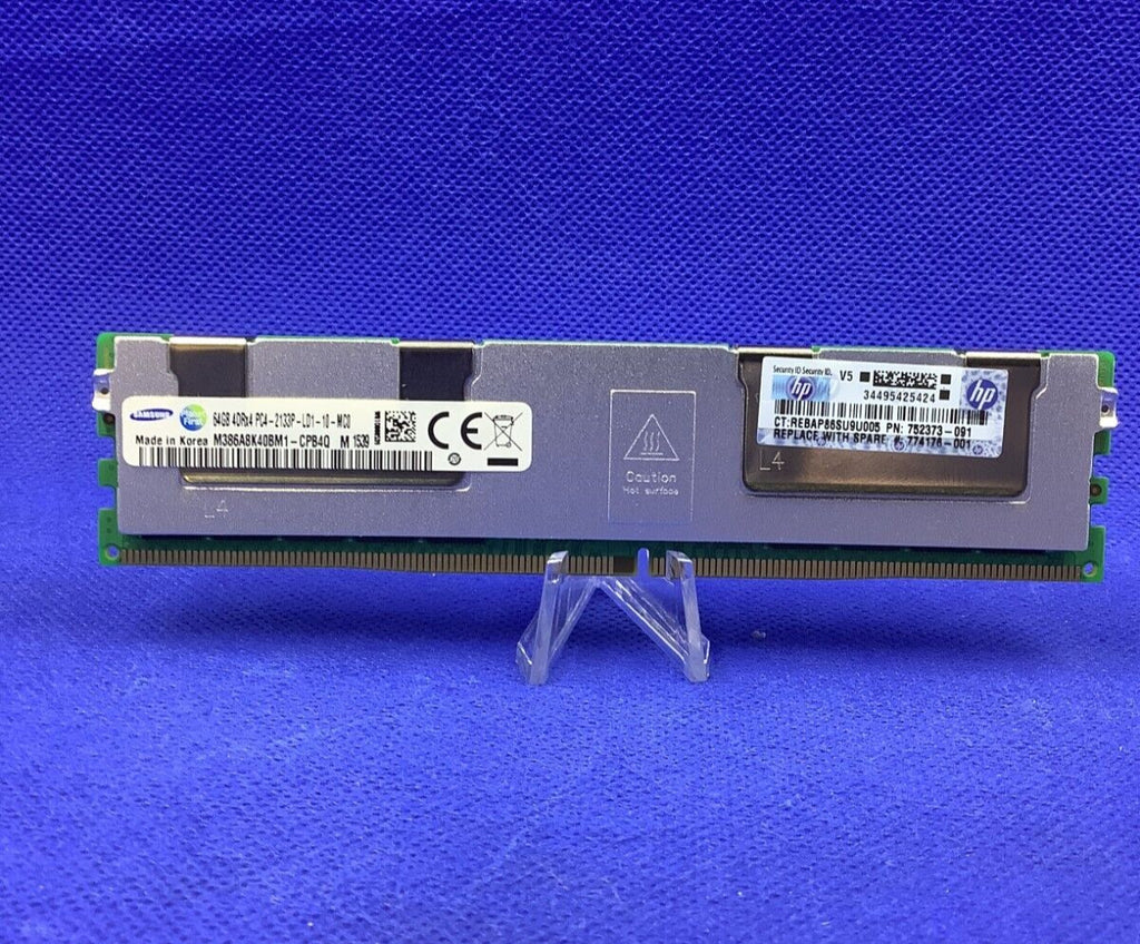 752373-091 HP 64GB 4RX4 PC4-2133P 726724-B21 774176-001 DDR4-2133 Reduced Memory