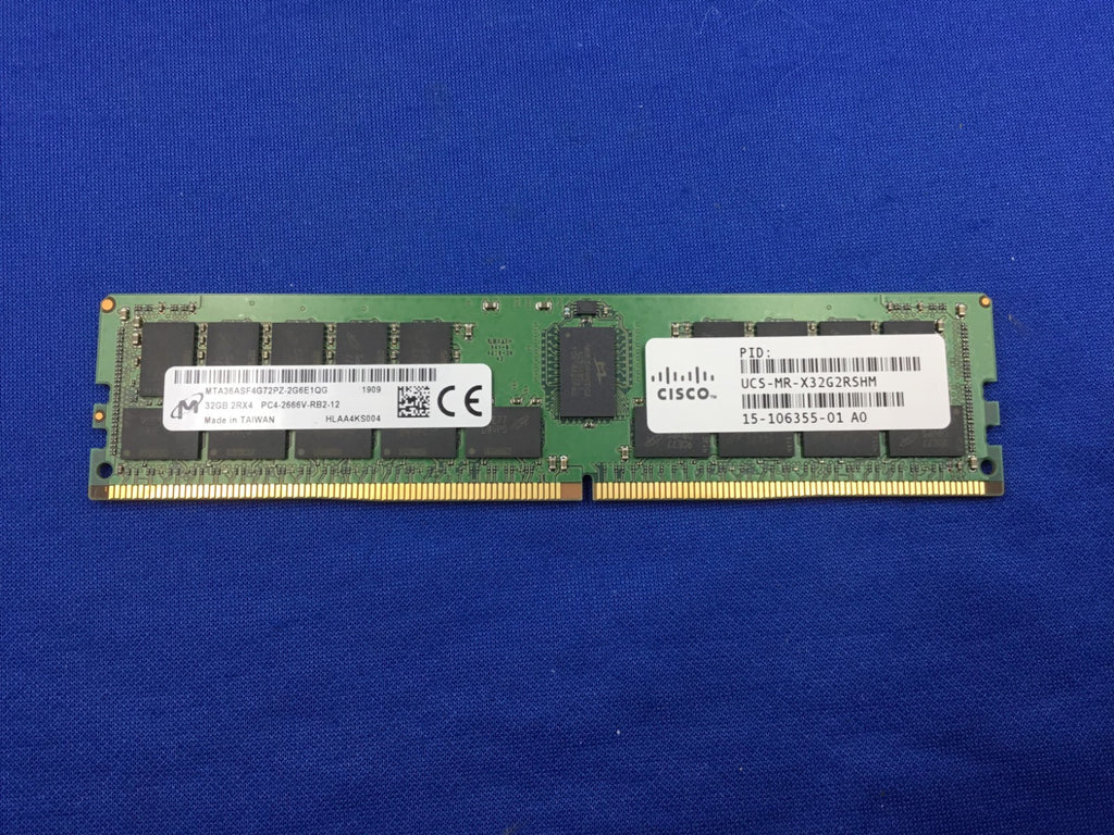 UCS-MR-X32G2RSHM Cisco 32GB 2RX4 PC4-2666V DDR4 RDIMM MEMORY