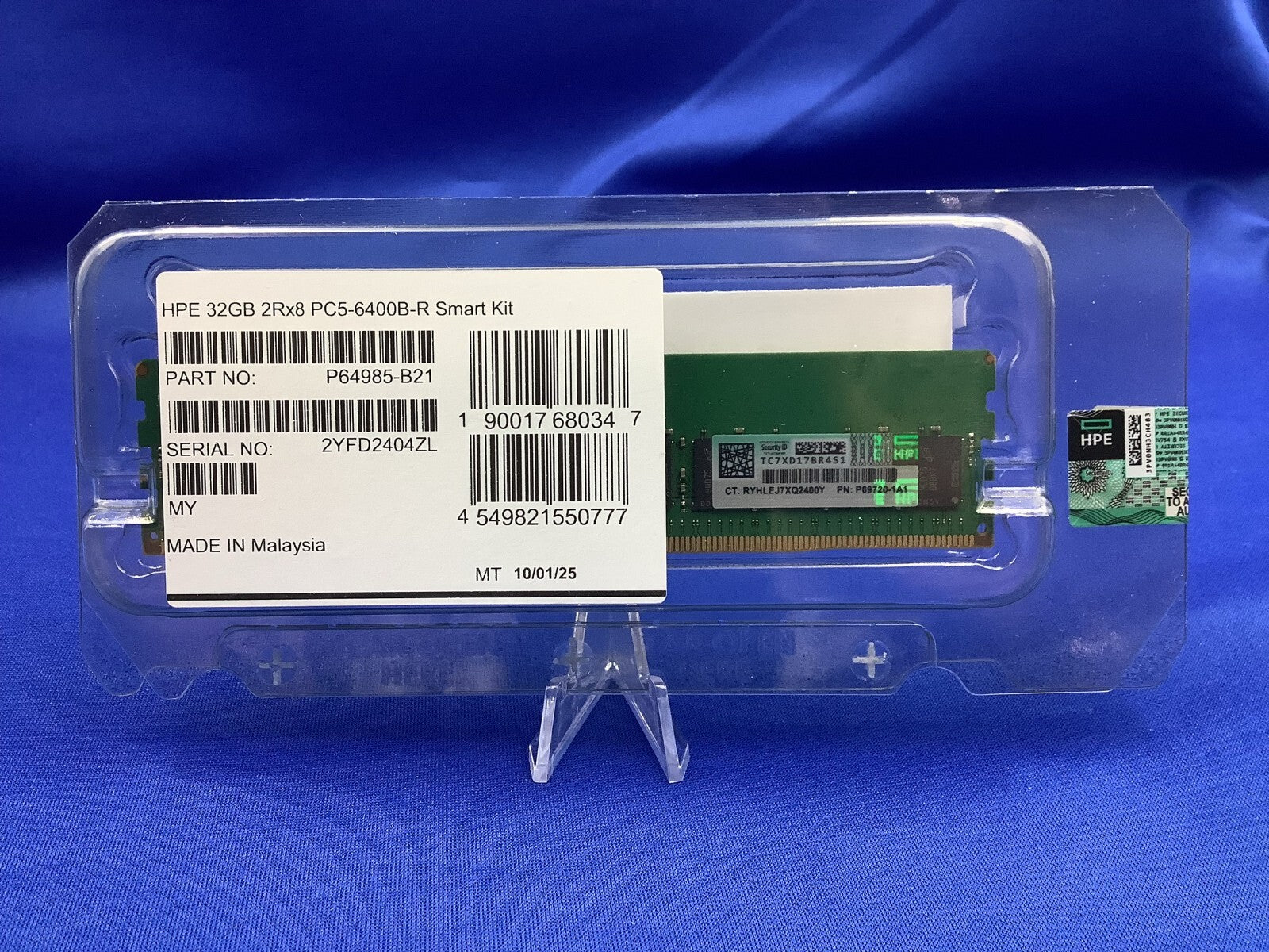 P69720-1A1 HPE 32G (1X32GB) 2RX8 PC5-6400B SMART MEMORY P64985-B21