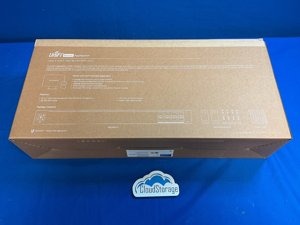 Ubiquiti UniFi USW-Aggregation 8-Port 10G SFP+ Layer 2 Managed Switch