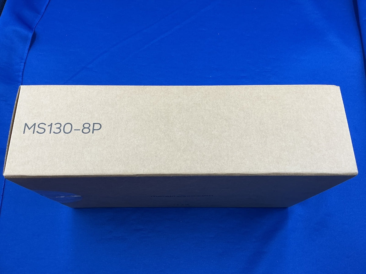 MS130-8P-HW Meraki MS130 8-Port 1GbE RJ45, 2-Port 1GbE SFP PoE Switch UNCLAIMED