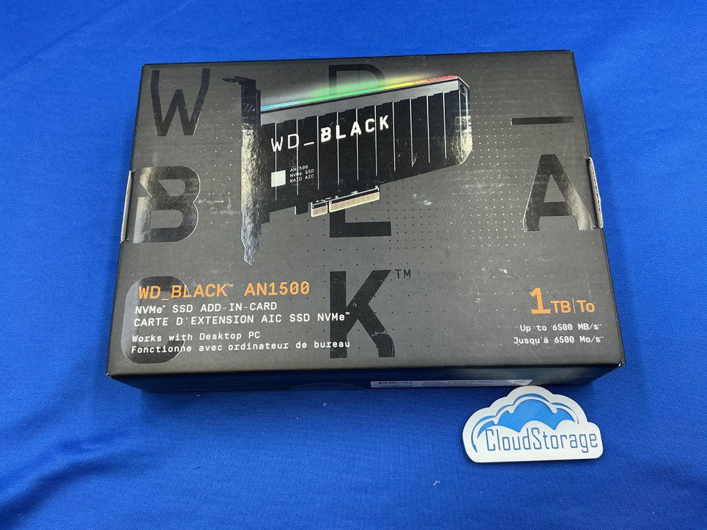 WDS100T1X0L WD BLACK AN1500 NVMe AIC 1TB PCI-Express 3.0 x8 Internal SSD