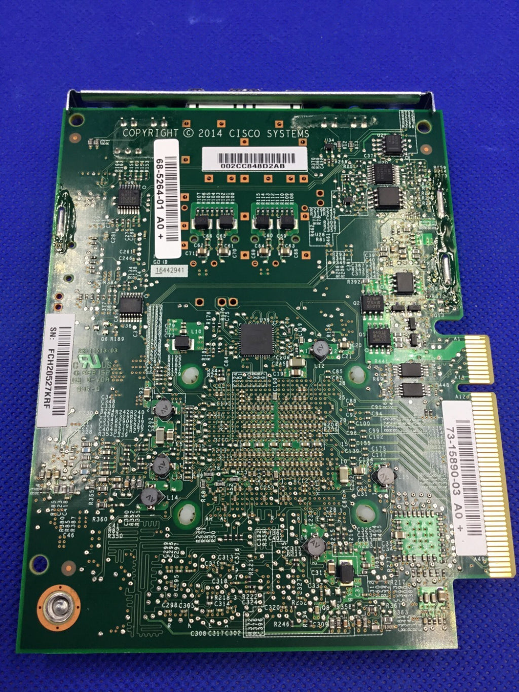 Lot of 9pcs CISCO UCSC-MLOM-CSC-02 UCS 1227 2 Port 10GB SFP+ Virtual Card V01