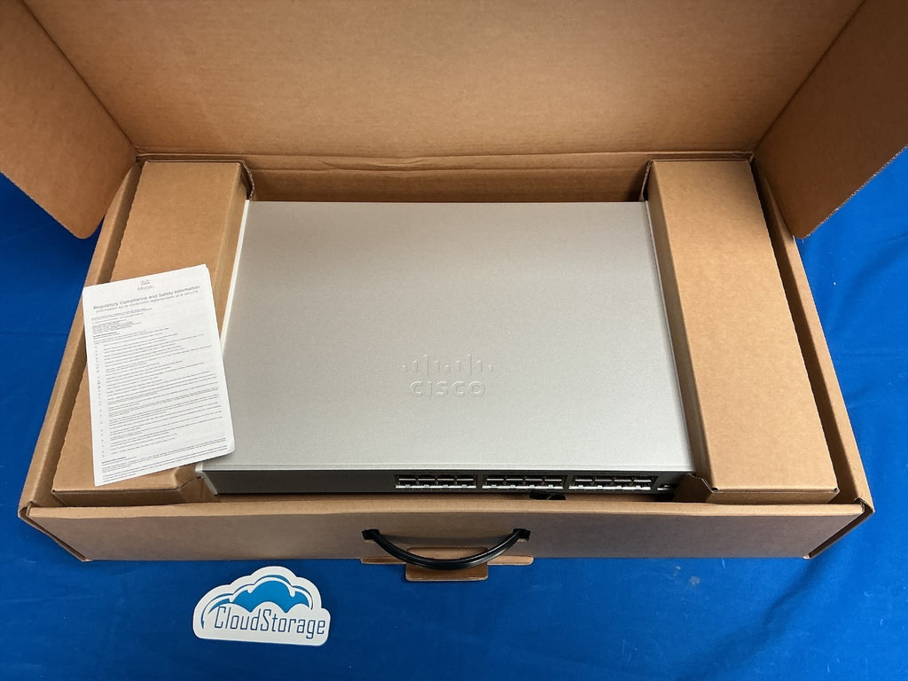 MS150-24P-4X Cisco Meraki 24-Port Gigabit PoE+ Switch  SFP+ Uplinks Unclaimed