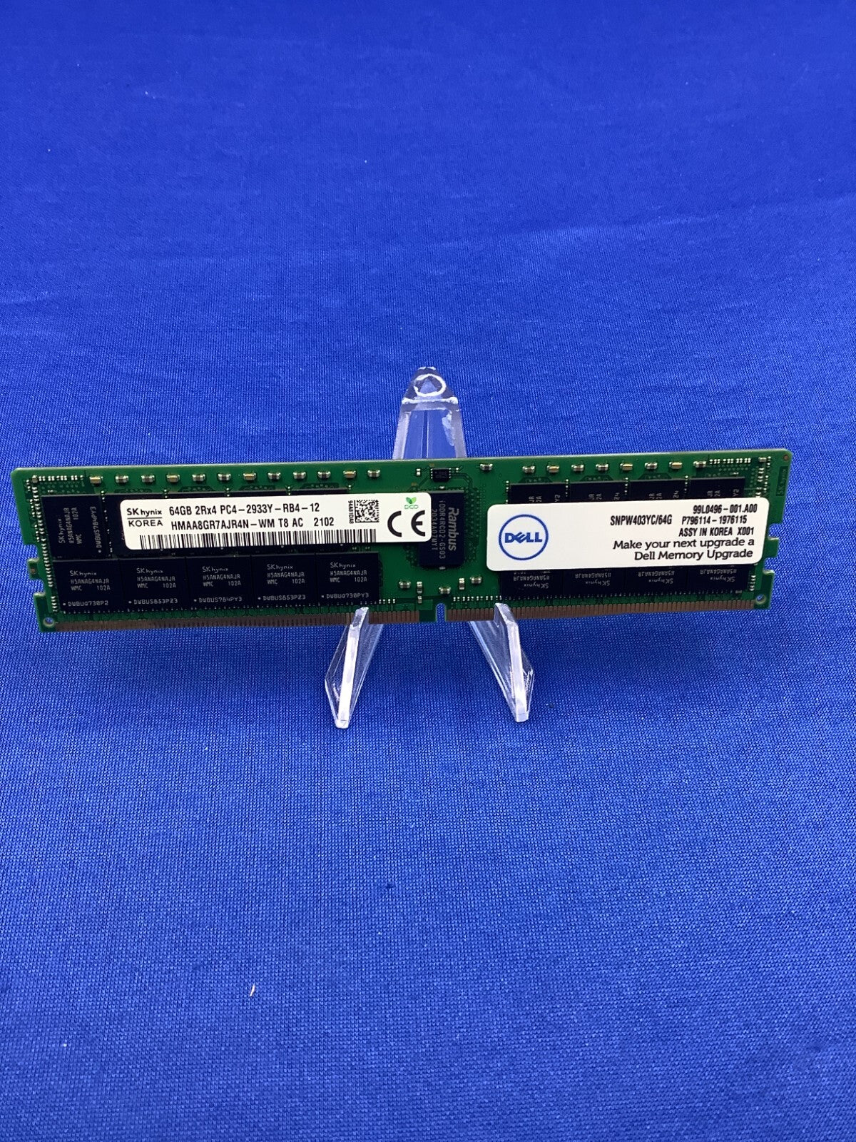 SNPW403YC/64G DELL 64GB (1X64GB) 2Rx4 PC4-2933Y-R ECC MEMORY