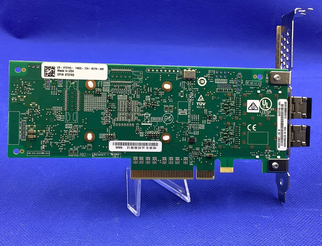 QLOGIC/DELL QLE2742 32GB FC 2P PCIE HBA ADAPTER QLE2742-DELL 0T3TK5 05H4YH
