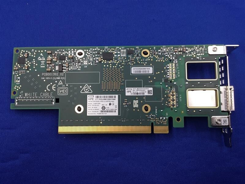 P23665-B21 HPE IB HDR100/ETHERNET 100GB 1PORT QSFP56 PCIE4 X16 MCX653105A-ECAT