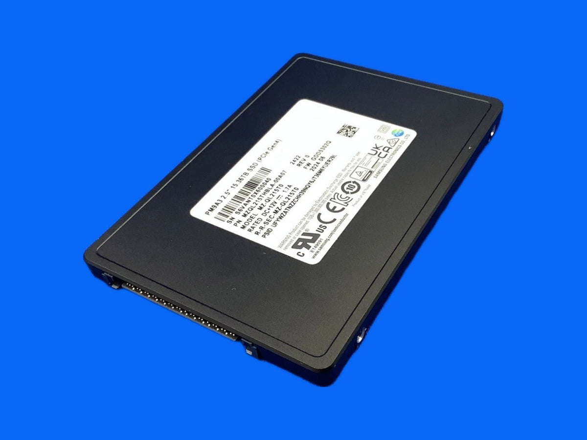MZ-QL215T0 Samsung PM9A3 15.36TB PCI Express 4.0 X4 Nvme 2.5inch U.2 SSD