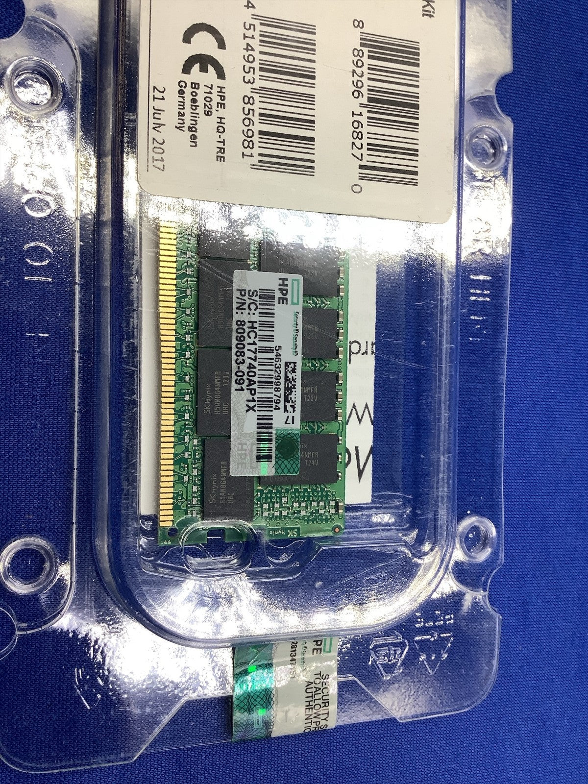 BRAND NEW 809083-091 HP 32GB 2RX4 PC4-2400T MEMORY 805351-B21 819412-001
