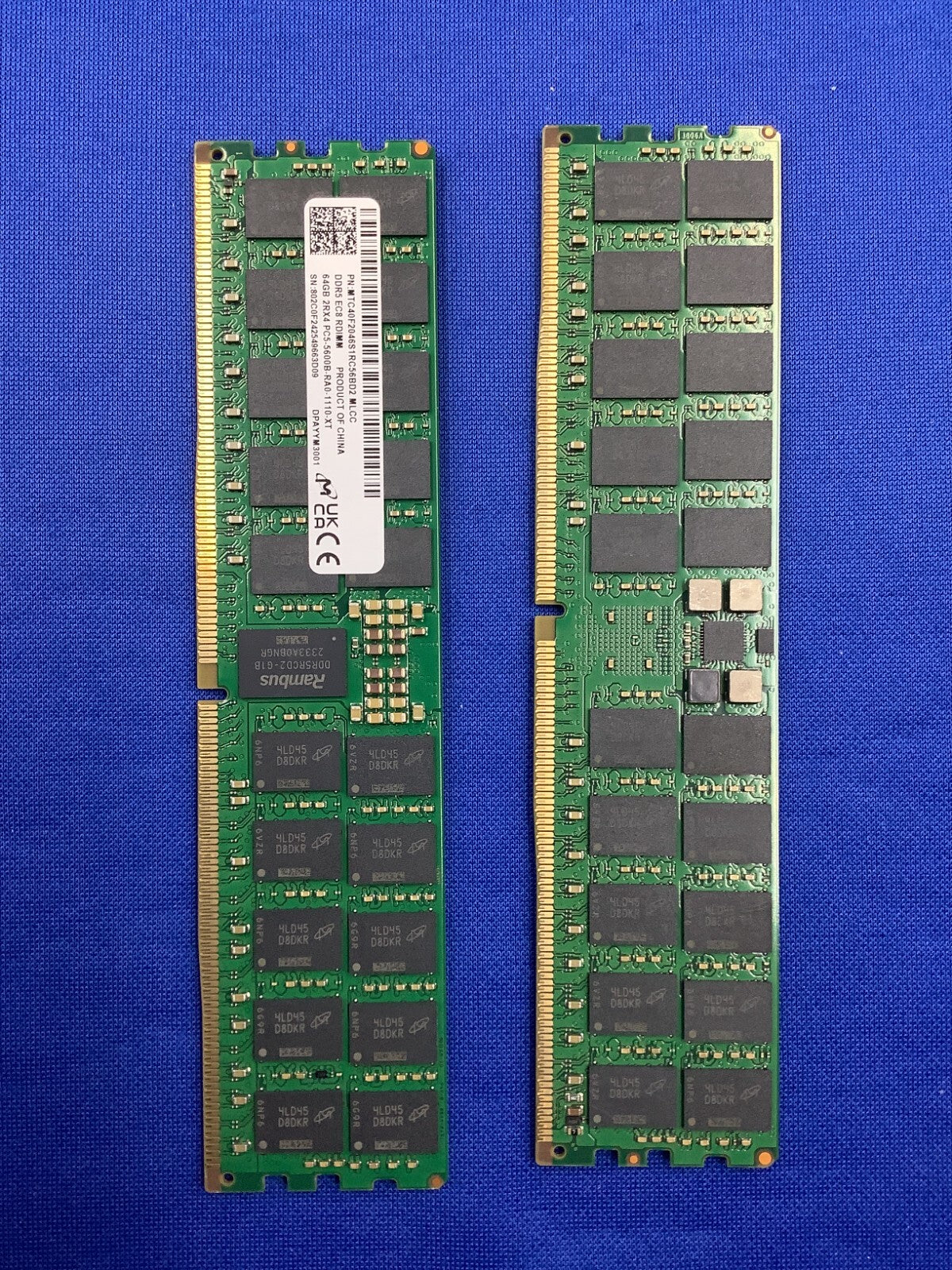 NEW MTC40F2046S1RC56BD2 MICRON 64GB (1X64GB) 2RX4 PC5-5600B RDIMM MEMORY