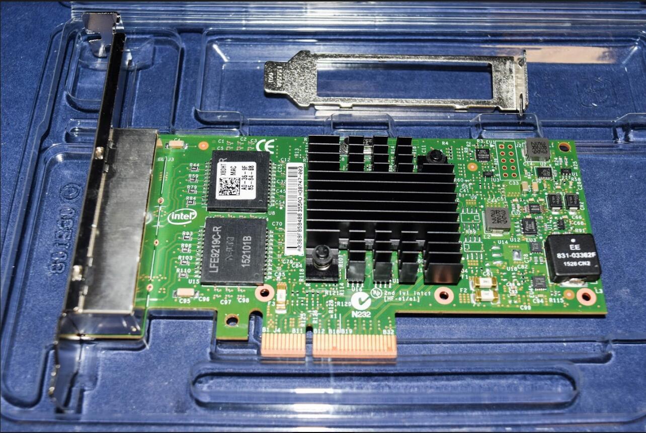 I350-T4V2 DELL/INTEL 1GbE PCI-E QUAD PORT ADAPTER Dell X8DHT  T34F4 Both bracket