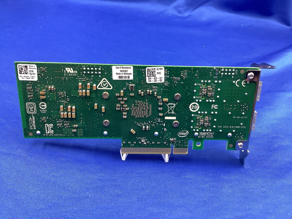 E810-XXVDA2 DELL Intel 25GbE Intel® Ethernet Network Adapter E810 CD16M 6J1N1