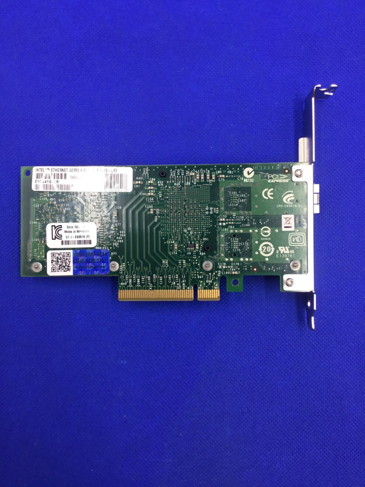 X520-LR1 ORIGINAL INTEL 10GB 1 PORT PCI-E SERVER ADAPTER E10G41BFLR