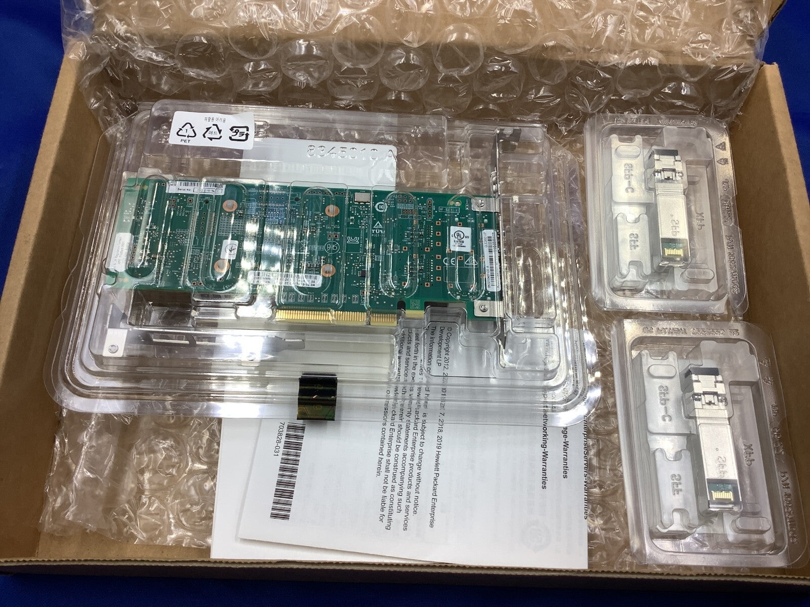 NOB HPE QLE2692 P9D94A SN1100Q 16Gb Dual Port Fibre Channel HBA 853011-001
