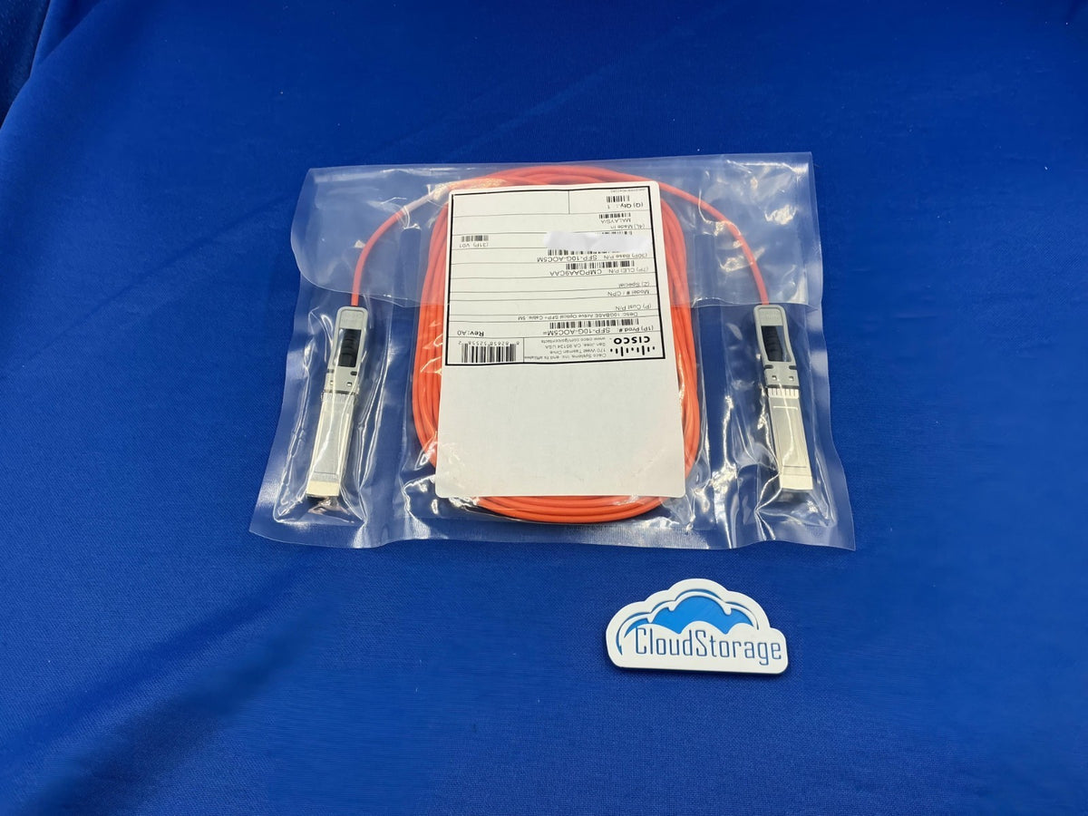 NEW Cisco SFP-10G-AOC5M 5M 10GbE SFP+Active Optical Fiber Cable