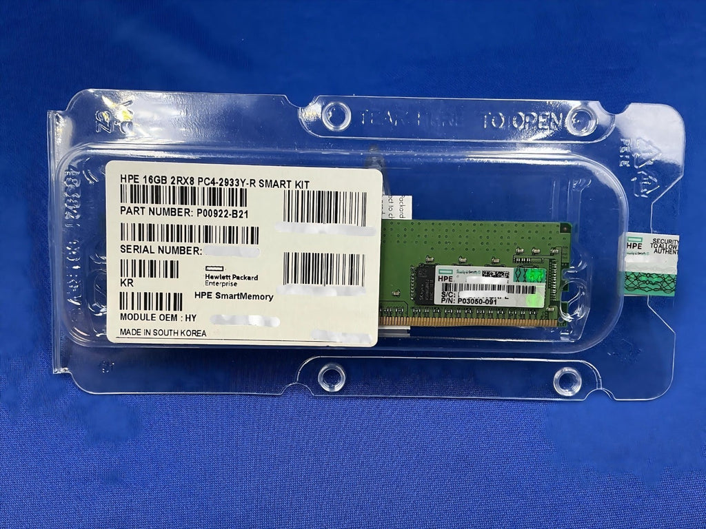 F/S P03050-091 HPE 16GB 2Rx8 PC4-2933Y Smart Memory P00922-B21 P06188-001