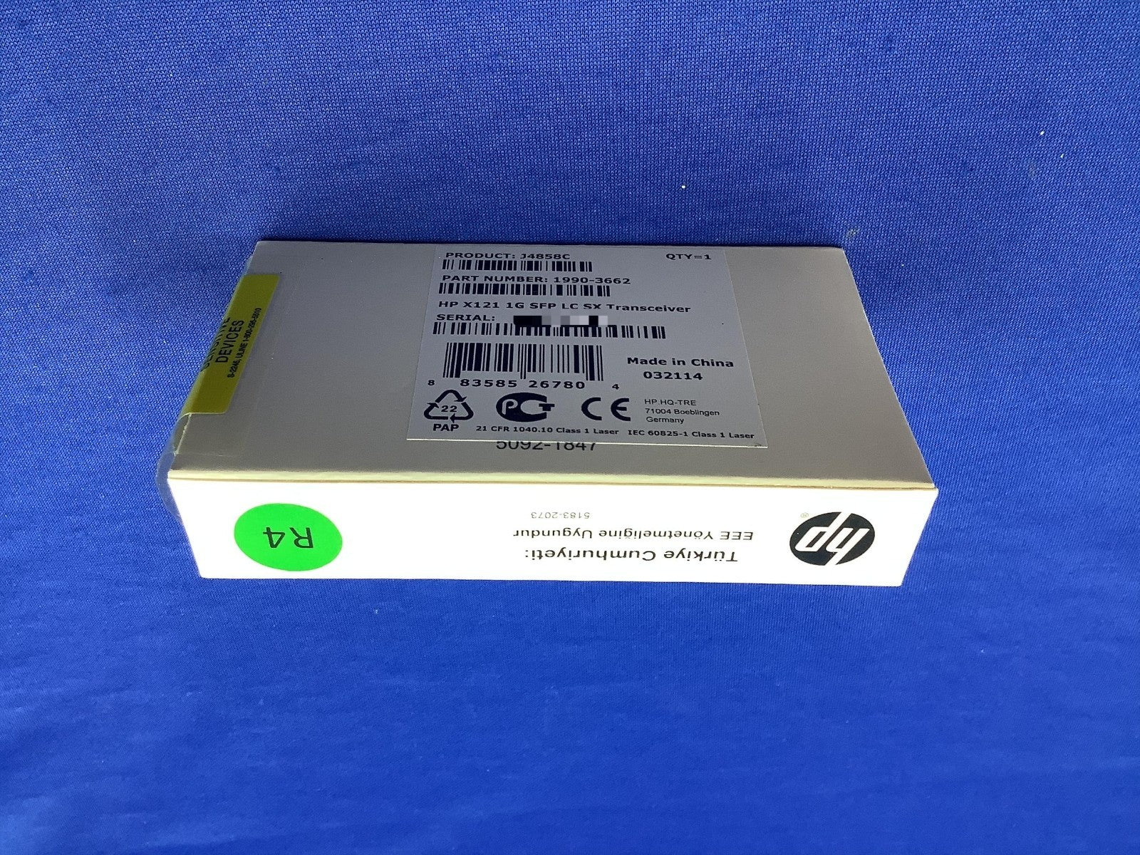 J4858C Genuine HP X121 1G Gigabit-SX-LC SFP Transceiver J4858-61201 J4858-69201