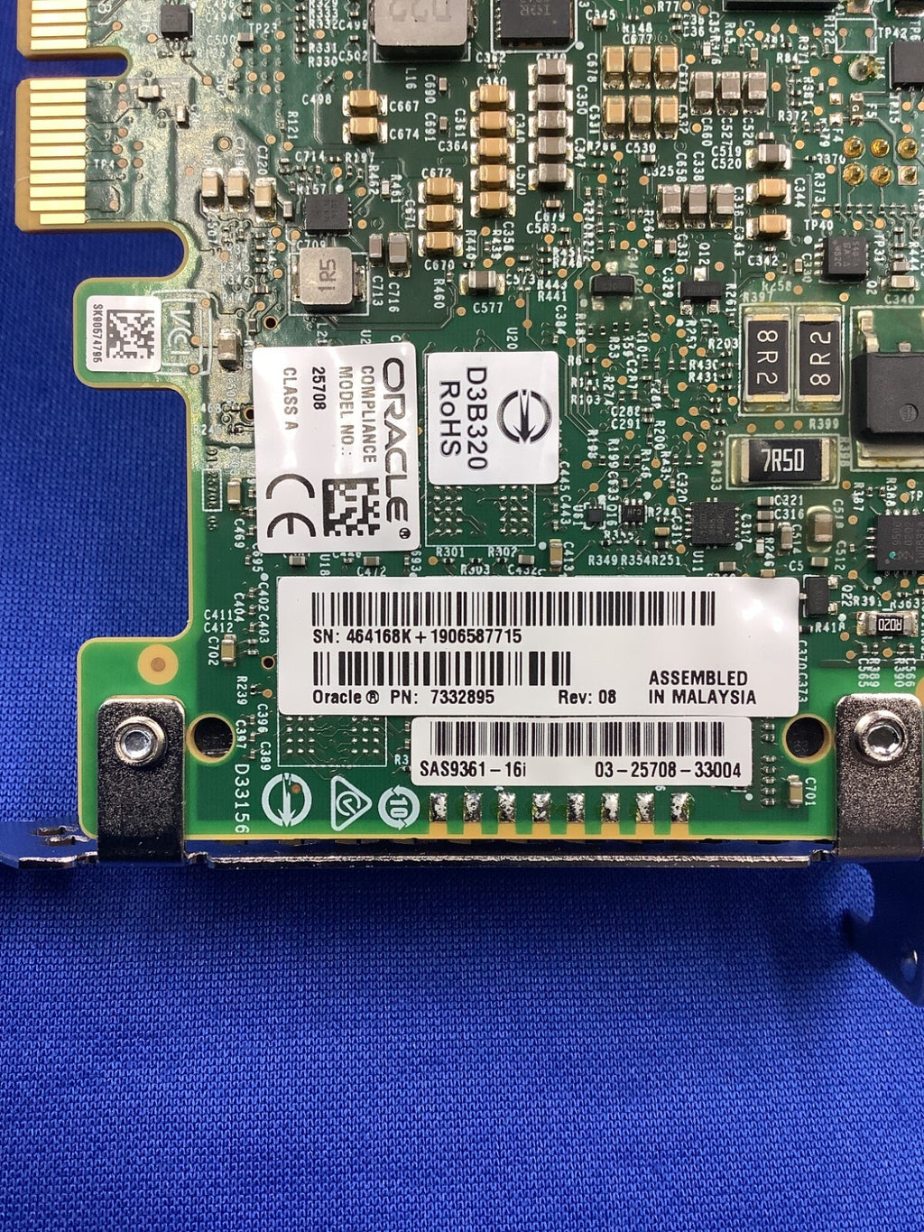 SUN Oracle 7332895 LSI MegaRAID 9361-16i 16-PORT 12GB SAS PCIE RAID CONTROLLER