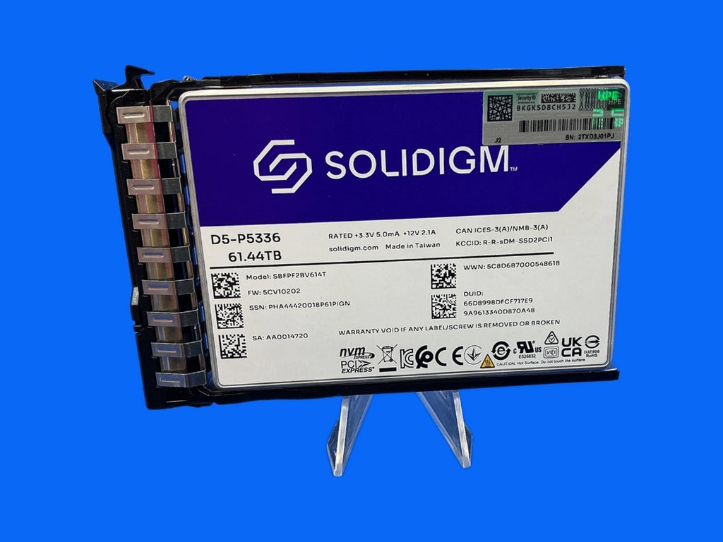 HPE P73532-B21 61.44TB Solidigm D5-P5336 U.2 NVMe SSD P73581-001 SBFPF2BV614T