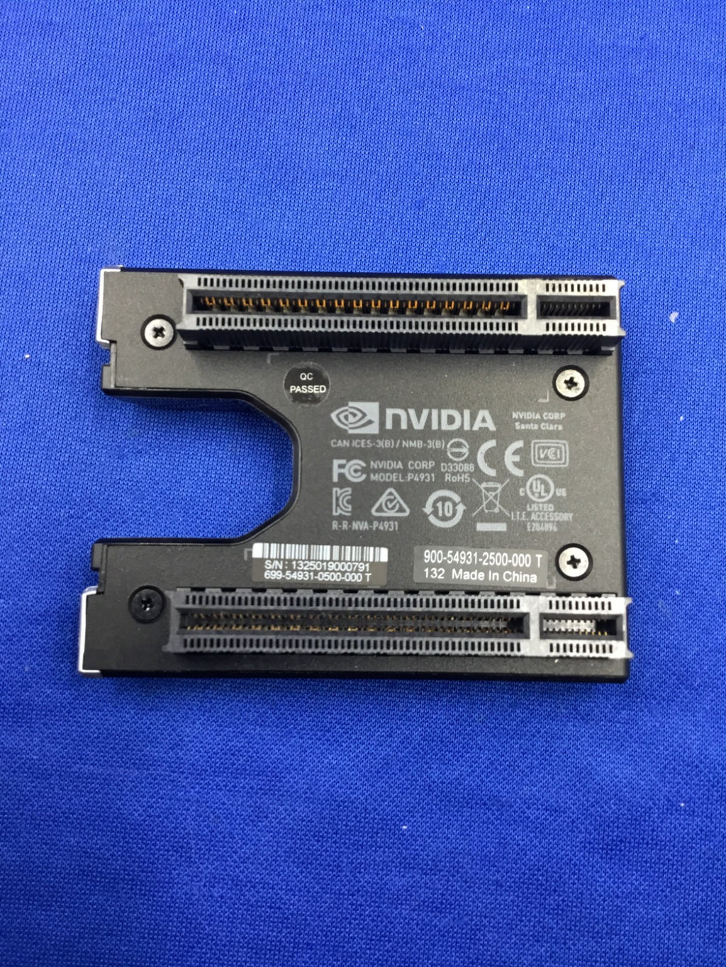 P4931  Nvidia NVLink Bridge 2-Slot Spacing for Quadro GPU 900-54931-2500-000
