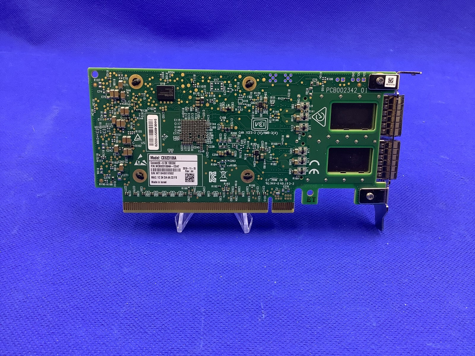 MCX623106AN-CDAT NVIDIA MELLANOX ConnectX-6 Dx EN Adapter Card 100GbE Crypto