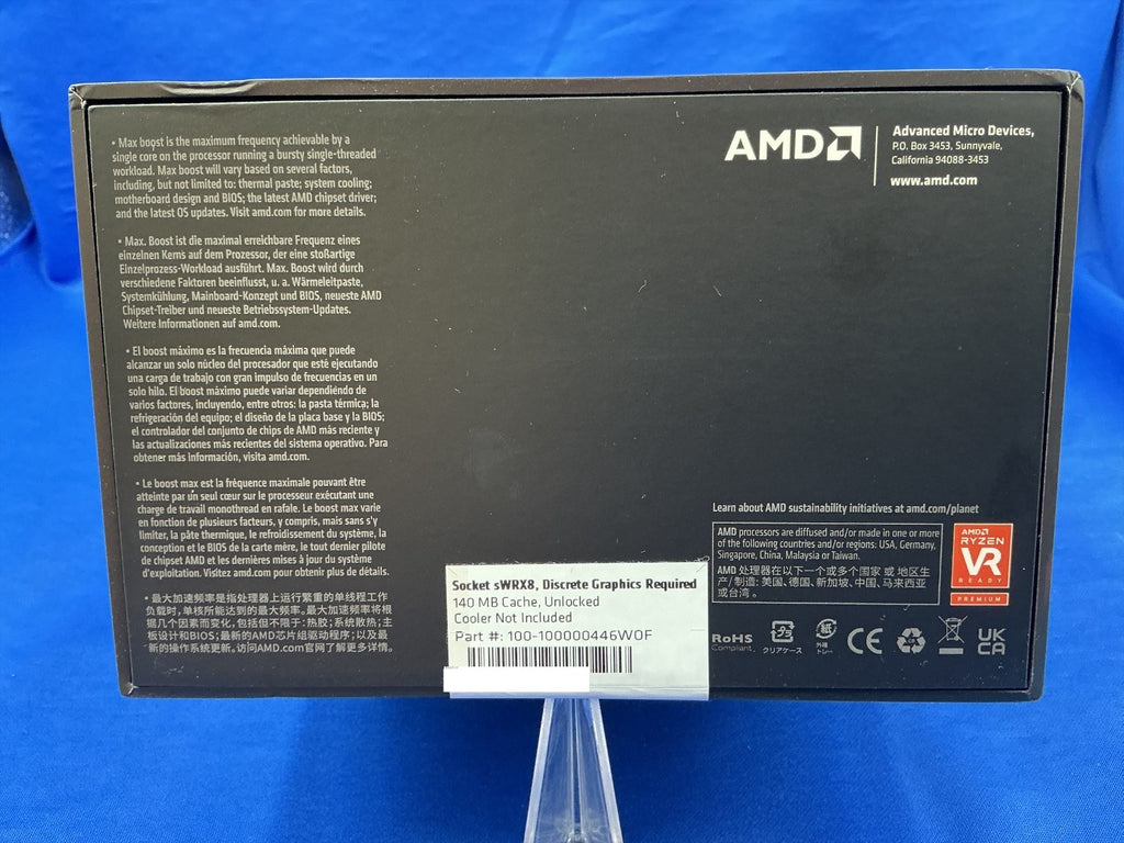 AMD Ryzen Threadripper Pro 5965WX 24-Core 3.8Ghz sWRX8 Processor 100-000000446