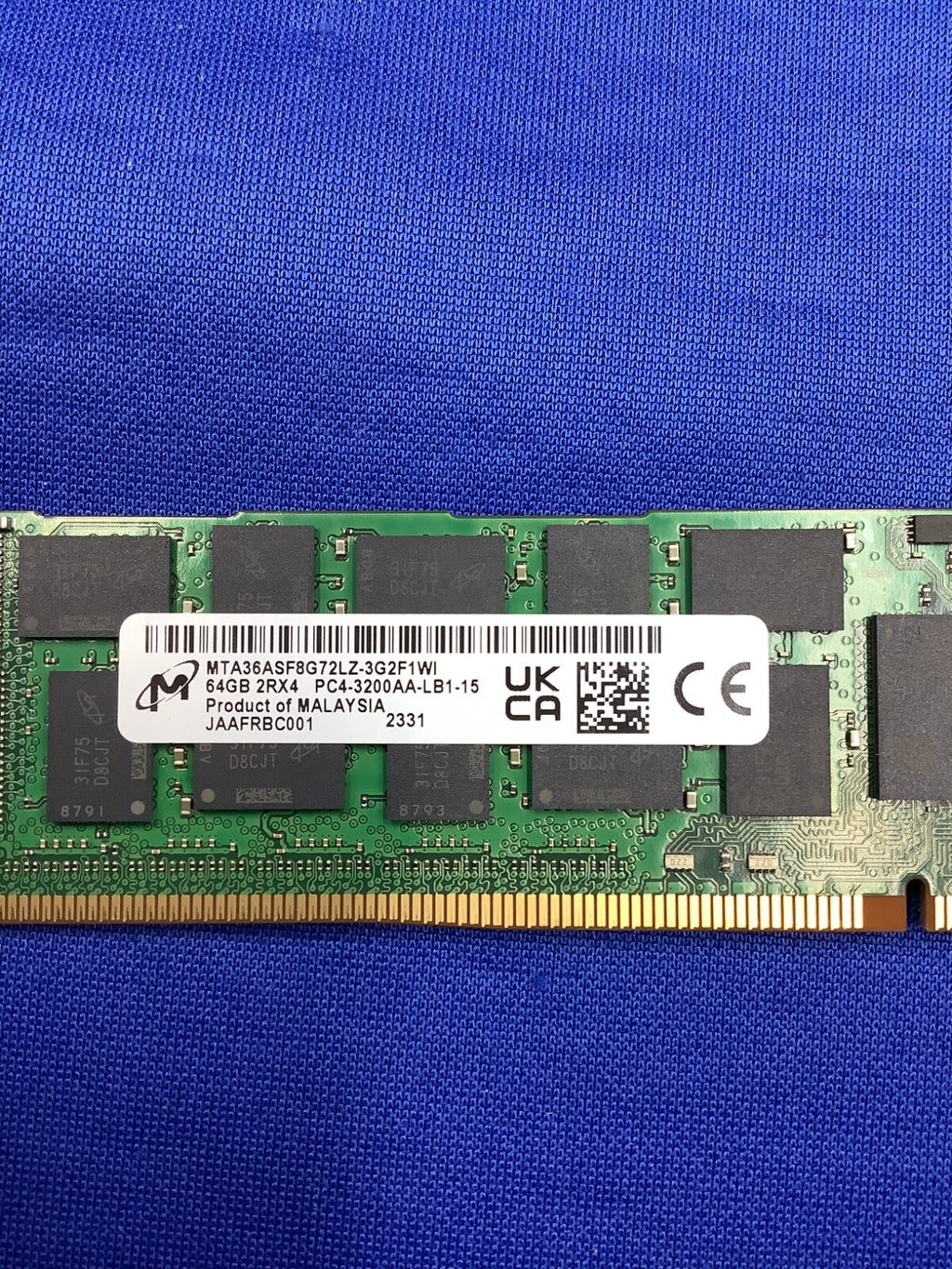 MTA36ASF8G72LZ-3G2F1 Micron 64GB DDR4-3200 LRDIMM  Server Memory