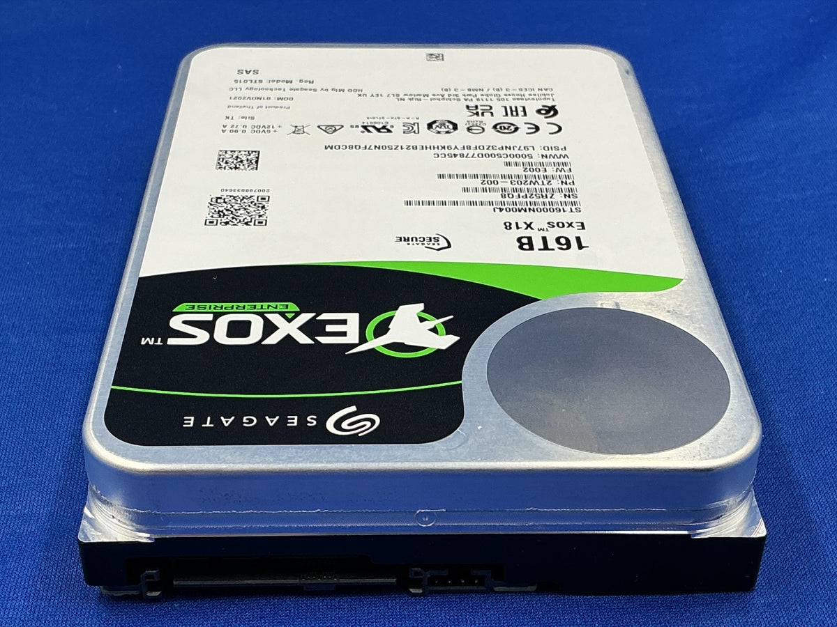 Seagate Exos X18 ST16000NM004J 16TB 12Gb/s SAS 7.2K 256MB 3.5" HDD