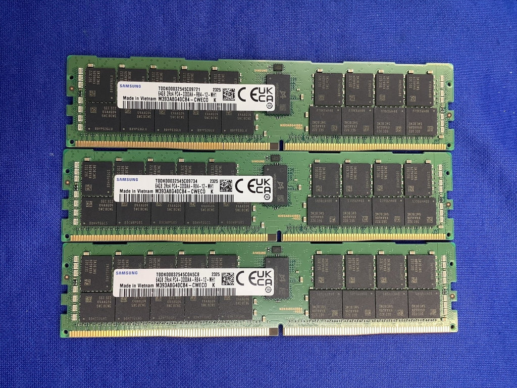 M393A8G40CB4-CWE SAMSUNG 64GB (1X64GB) 2RX4 PC4-3200AA MEMORY