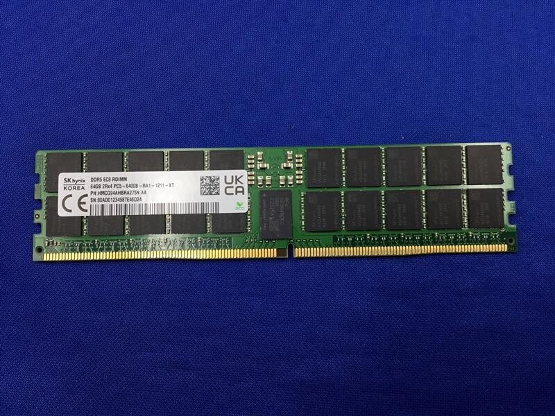 HMCG94AHBRA275N HYNIX 64GB (1X64GB) 2RX4 PC5-6400B RDIMM MEMORY