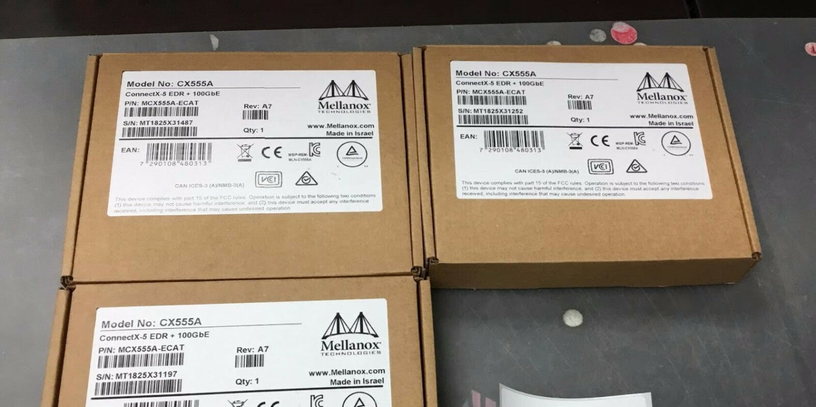 MCX555A-ECAT Mellanox ConnectX-5 CX555A VPI 100GbE Single-Port QSFP28 Adapter