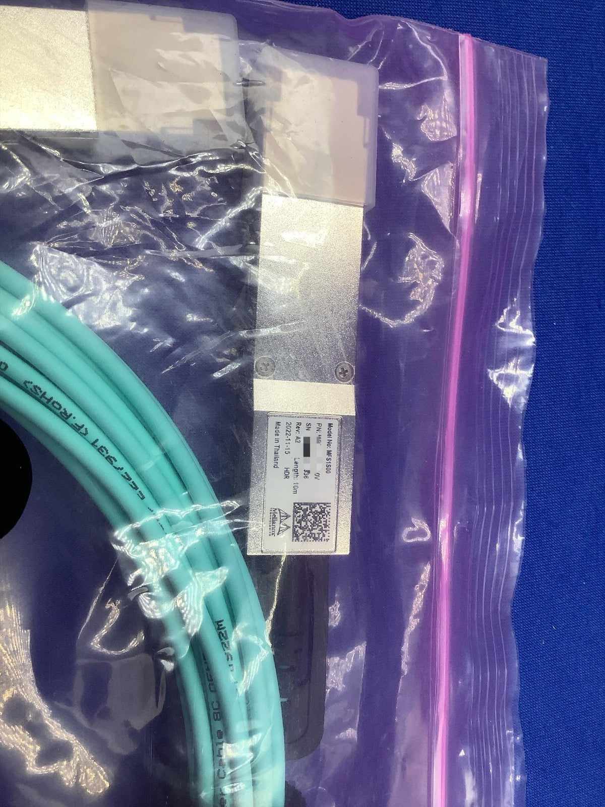 MFS1S00-H010V NVIDIA MELLANOX MFS1S00-H010V AOC Cable IB HDR up to 200Gb/s QSFP5