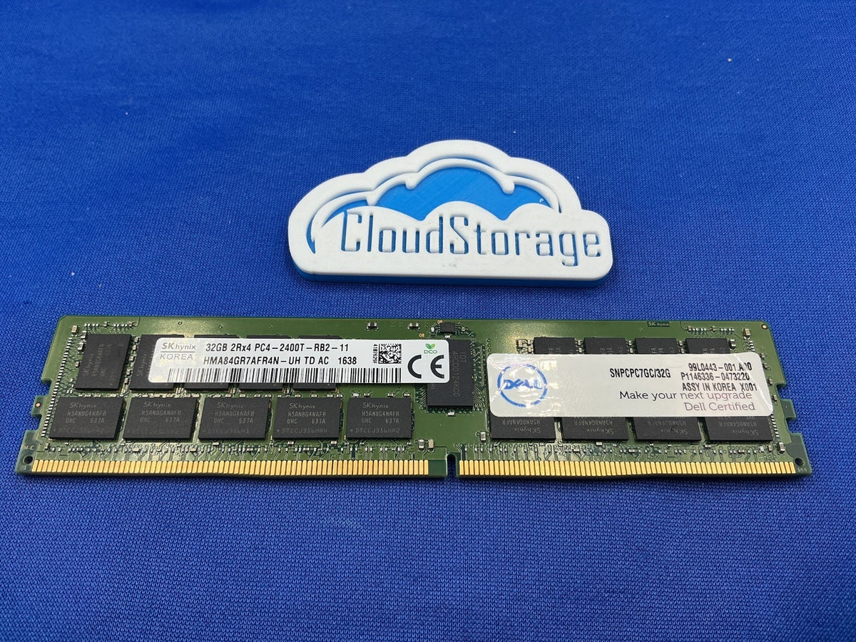 SNPCPC7GC/32G DELL 32GB (1X32GB) 2RX4 PC4-2400T MEMORY