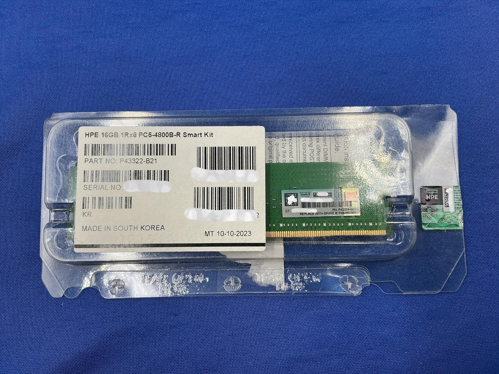 P43324-0A1 HPE 16GB (1X16GB) 1RX8 PC5-4800B RDIMM MEMORY P43322-B21  P48499-001
