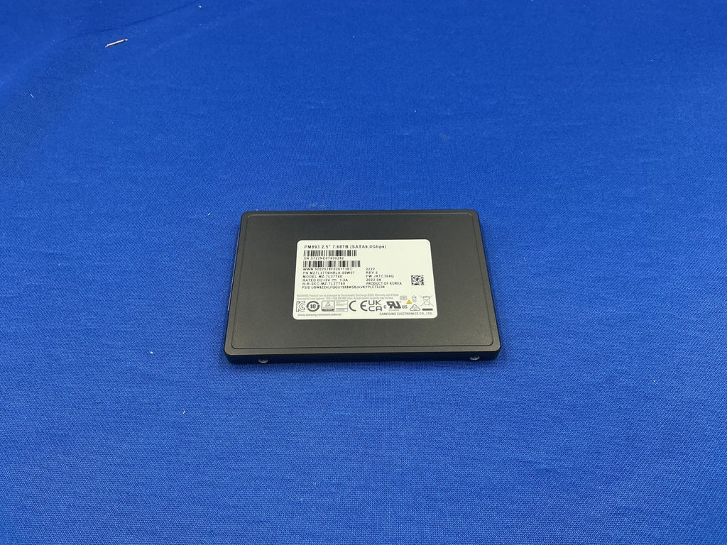 MZ-7L37T60 Samsung PM893 7.68TB SATA 6Gb/s 2.5" SSD MZ7L37T6HBLA-00W07
