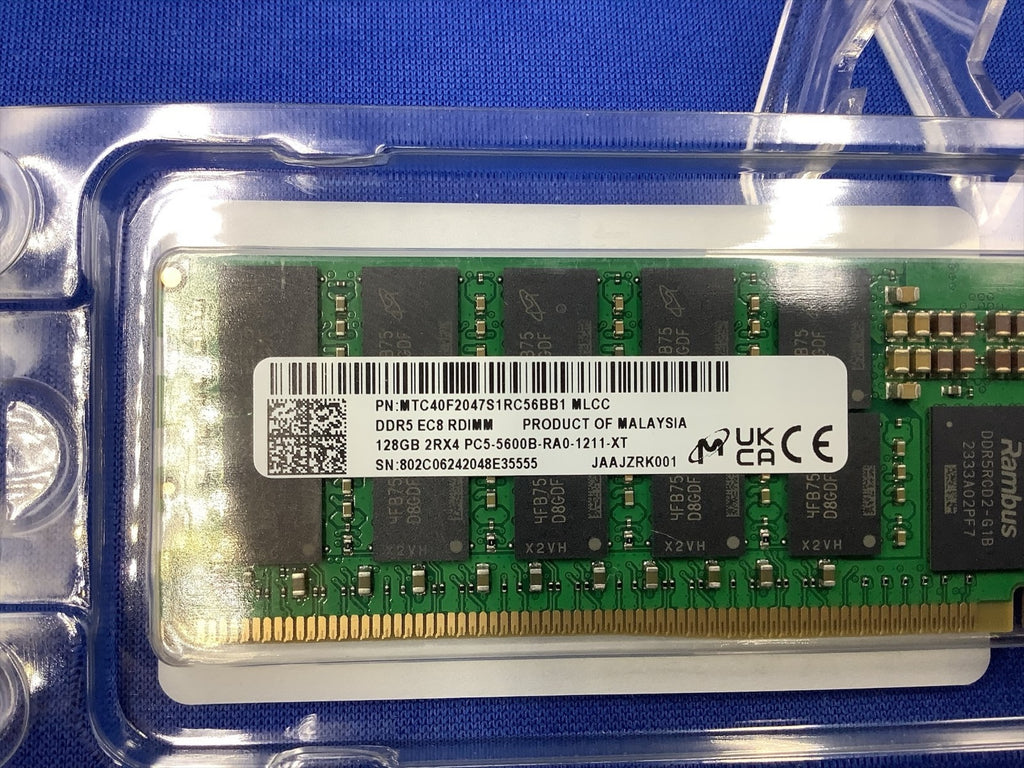 MTC40F2047S1RC56BB1R MICRON 128GB 2RX4 PC5-5600B RDIMM RAM MTC40F2047S1RC56BB1