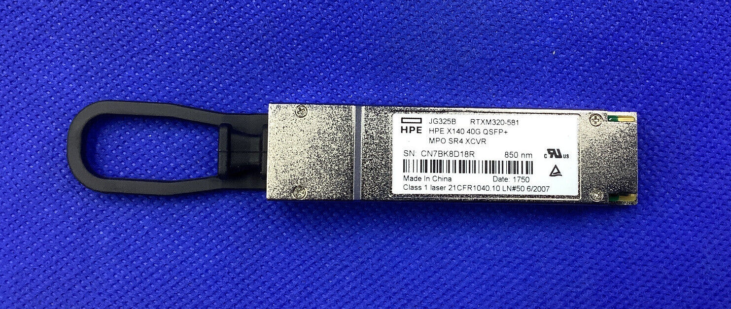 Genuine HPE JG325B X140 40G QSFP+ MPO SR4 Transceiver RTXM320-581