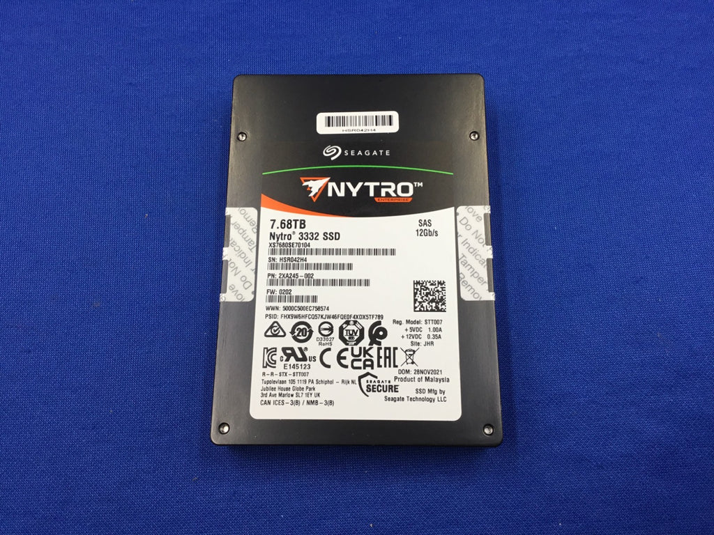 Seagate Nytro 3332 7.68TB SAS 12Gb/s SED-FIPS 2.5in ENT SSD XS7680SE70104 New