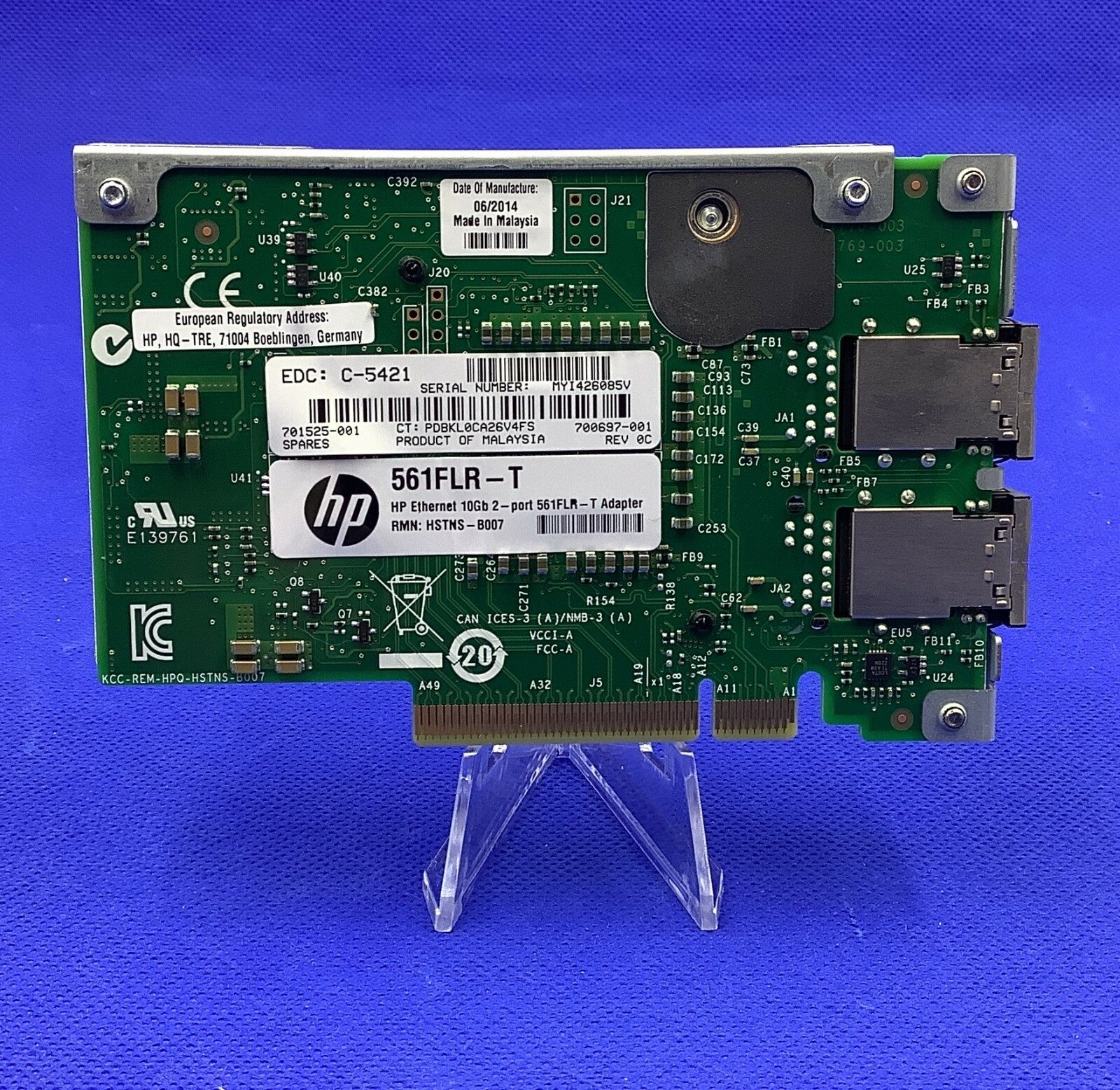 701525-001 HP Ethernet 10Gb 2-port 561FLR-T Adapter 700699-B21