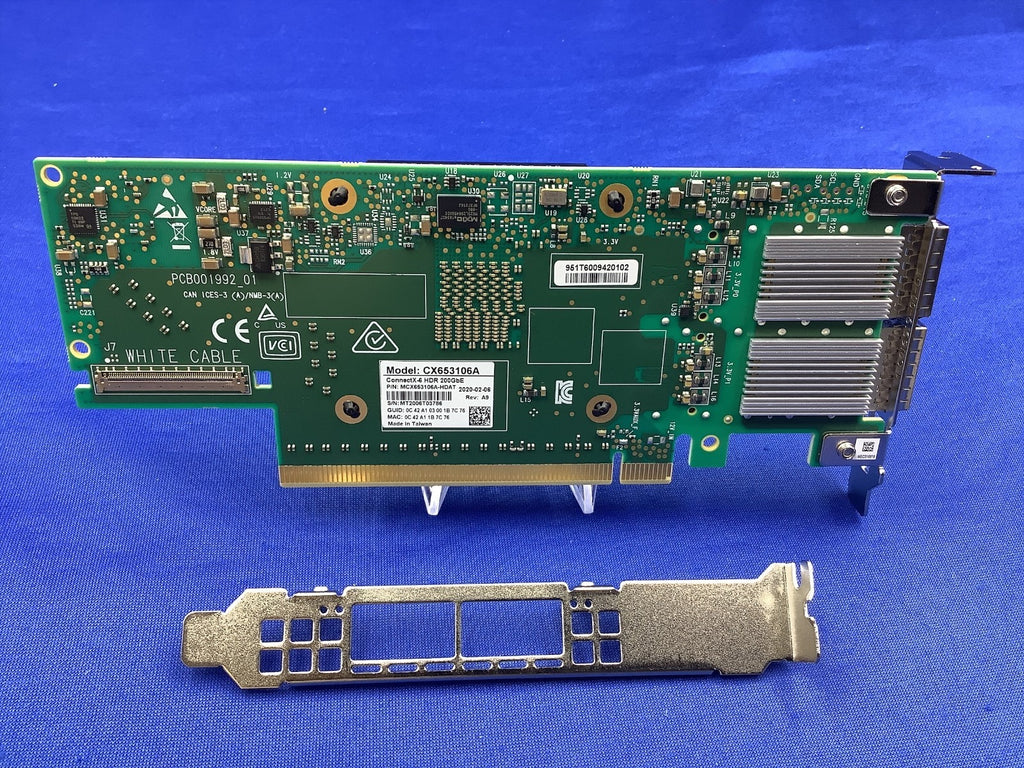 Mellanox MCX653106A-HDAT ConnectX-6 VPI 2-Port 200GbE HDR QSFP56 PCIe x16