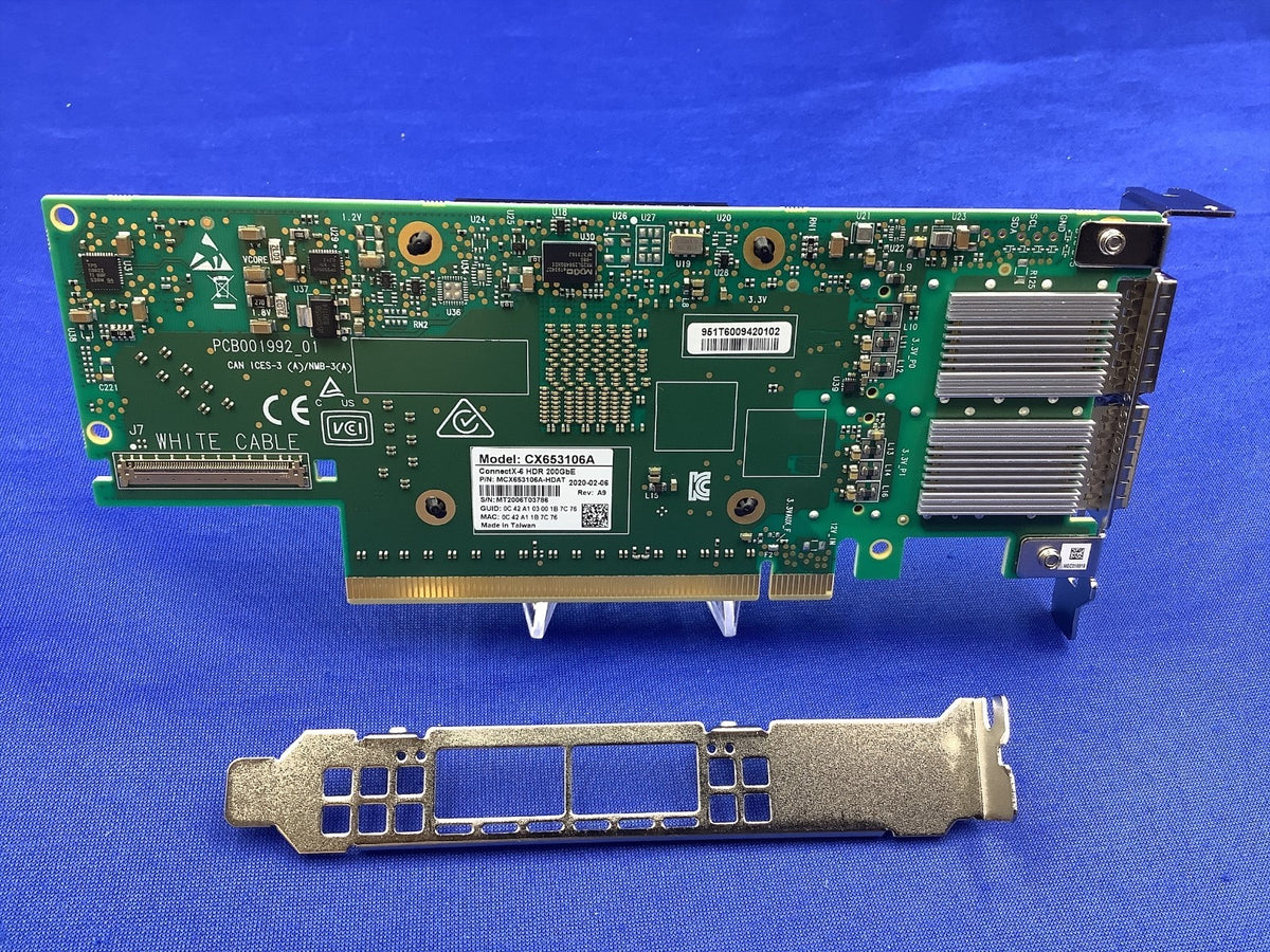 Mellanox MCX653106A-HDAT ConnectX-6 VPI 2-Port 200GbE HDR QSFP56 PCIe x16