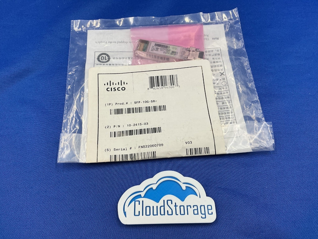 SFP-10G-SR Orginal Cisco SFP-10G-SR 10-2415-03 V03 10GB SR SFP MODULE 10-2415-03