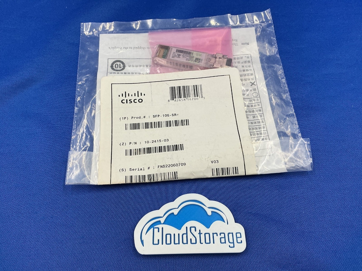 SFP-10G-SR Orginal Cisco SFP-10G-SR 10-2415-03 V03 10GB SR SFP MODULE 10-2415-03