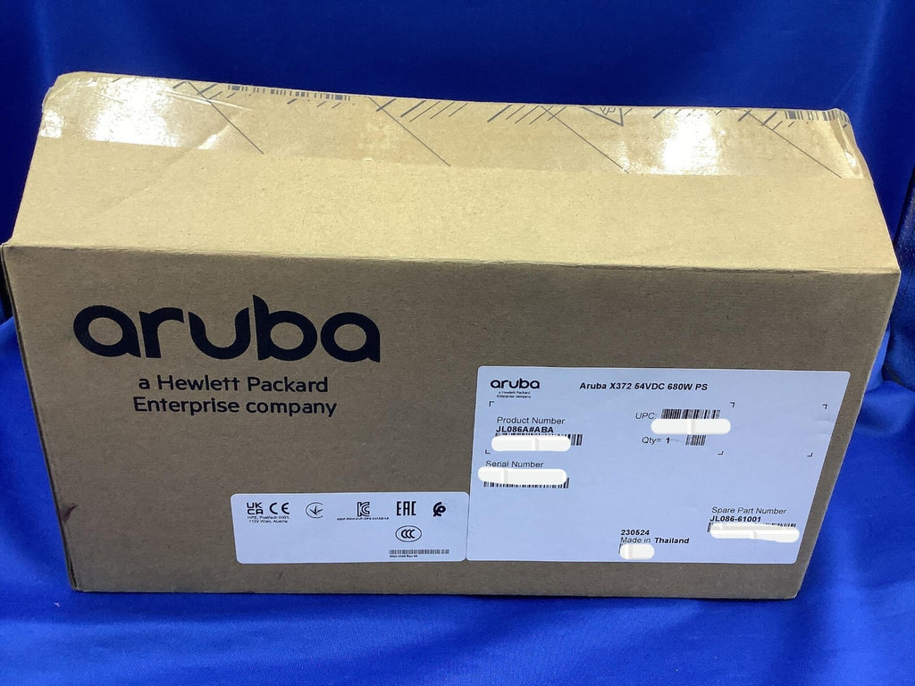 JL086A HPE Aruba 54VDC 680W 100-240VAC POWER SUPPLY